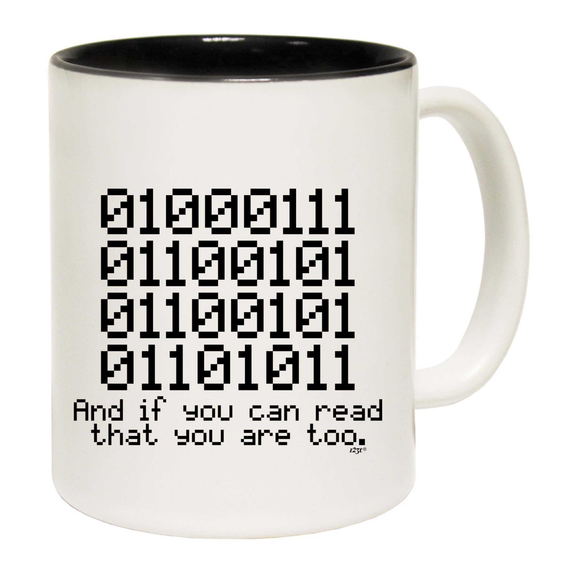 Binary 01000111 If You Can Read - Funny Coffee Mug Cup
