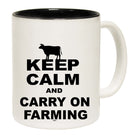 Keep Calm And Carry On Farming - Funny Coffee Mug