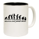 Evolution Gone Terribly Wrong - Funny Coffee Mug Cup