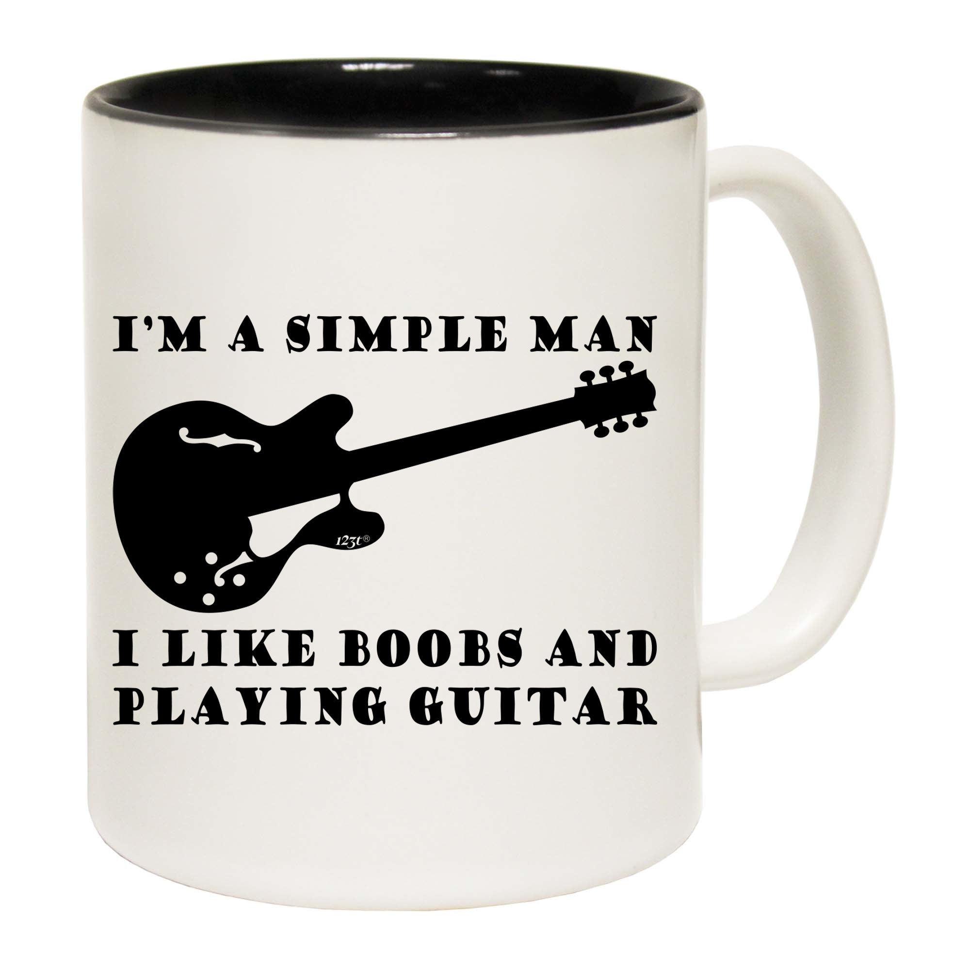 I'M Simple B  B Playing Guitar Music - Funny Coffee Mug Cup