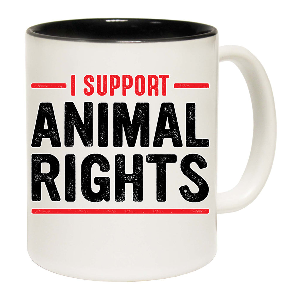 I Support Animal Rights Vegan - Funny Coffee Mug