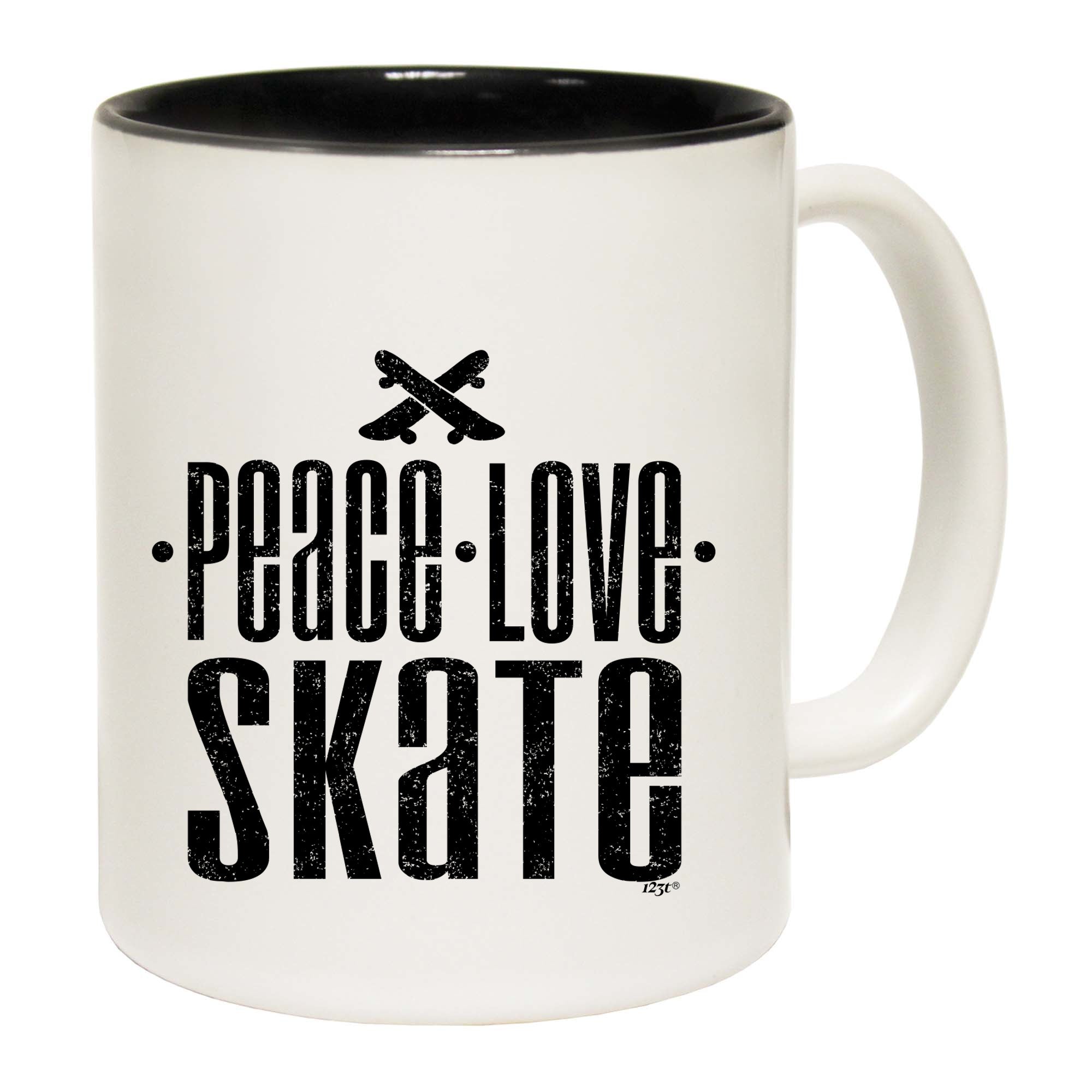 Peace Love Skate - Funny Coffee Mug