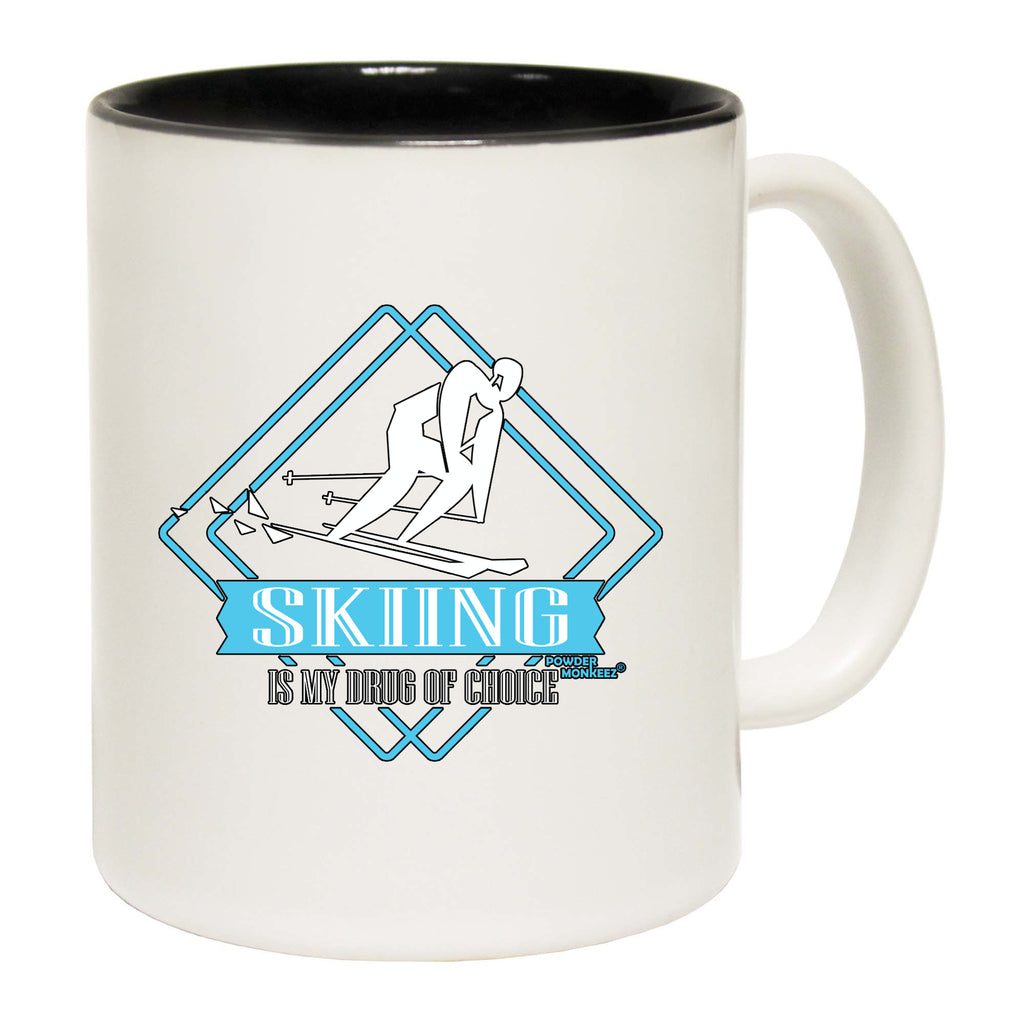 Pm Skiing Is My Drug Of Choice - Funny Coffee Mug