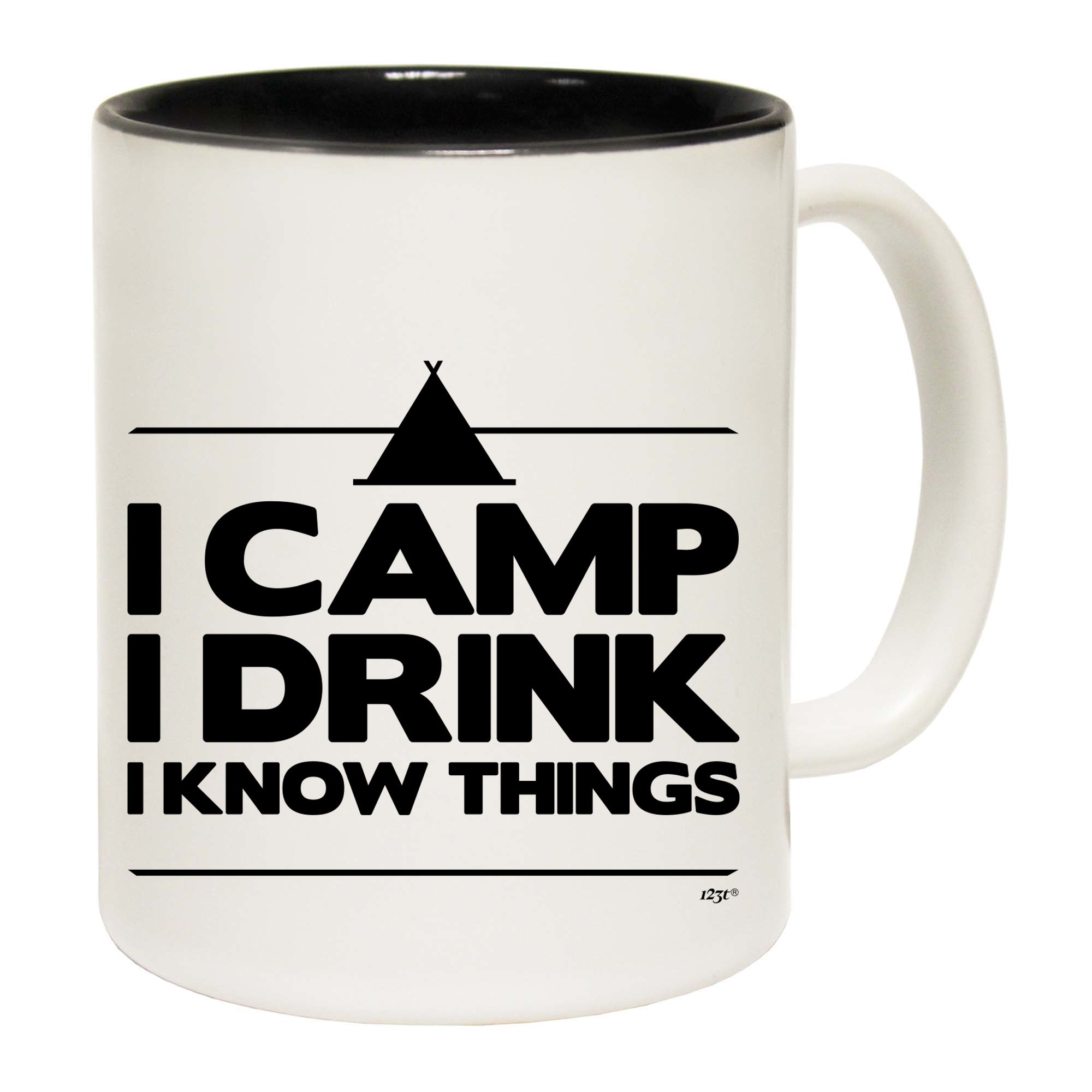 Camping Camp Drink Know Things - Funny Coffee Mug Cup