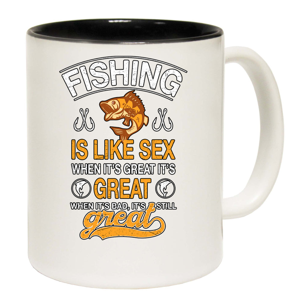 Fishing Is Like Sex V2 Fish - Funny Coffee Mug