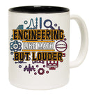 Engineering Like Math But Louder - Funny Coffee Mug