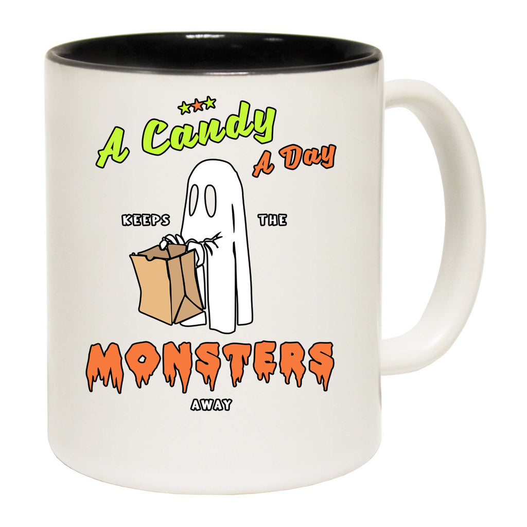 Halloween Candy A Day Keeps The Monsters Away - Funny Coffee Mug