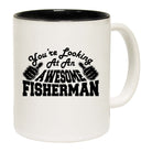 Youre Looking At An Awesome Fisherman - Funny Coffee Mug