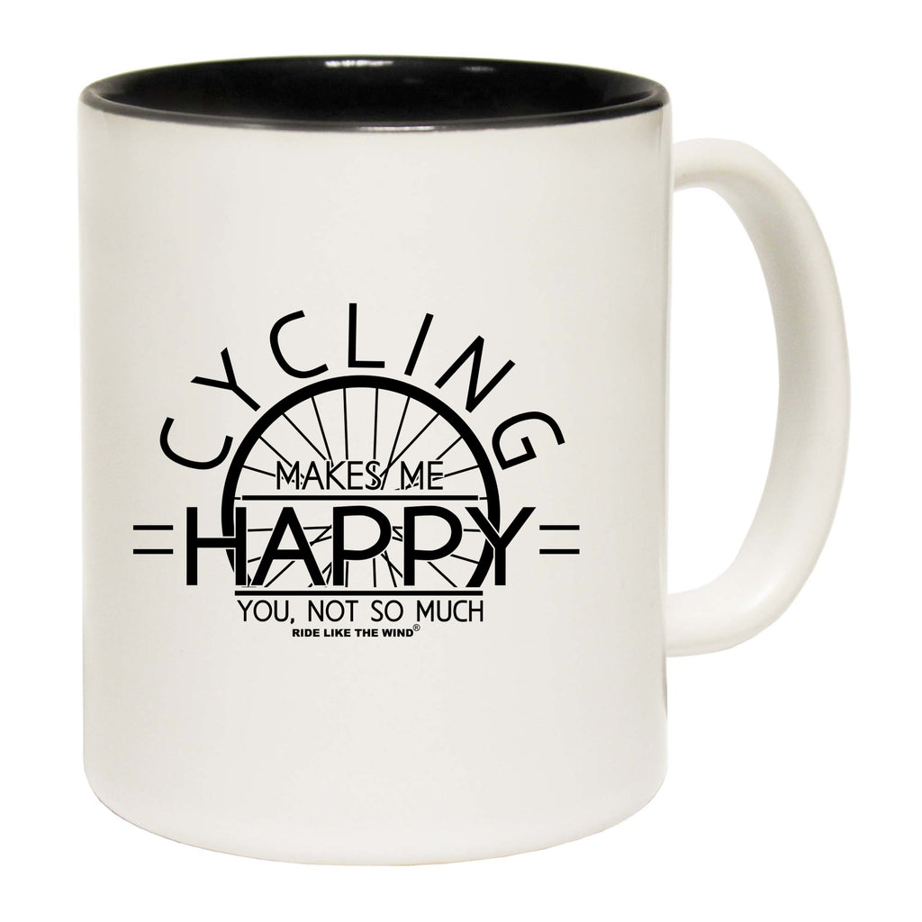 Rltw Cycling Makes Me Happy - Funny Coffee Mug