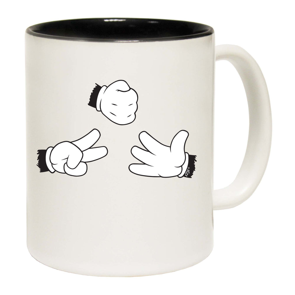 Rock Paper Scissors Gloves - Funny Coffee Mug