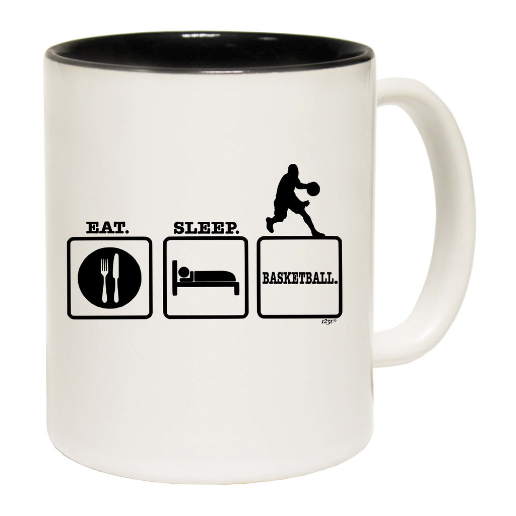 Eat Sleep Basketball - Funny Coffee Mug Cup