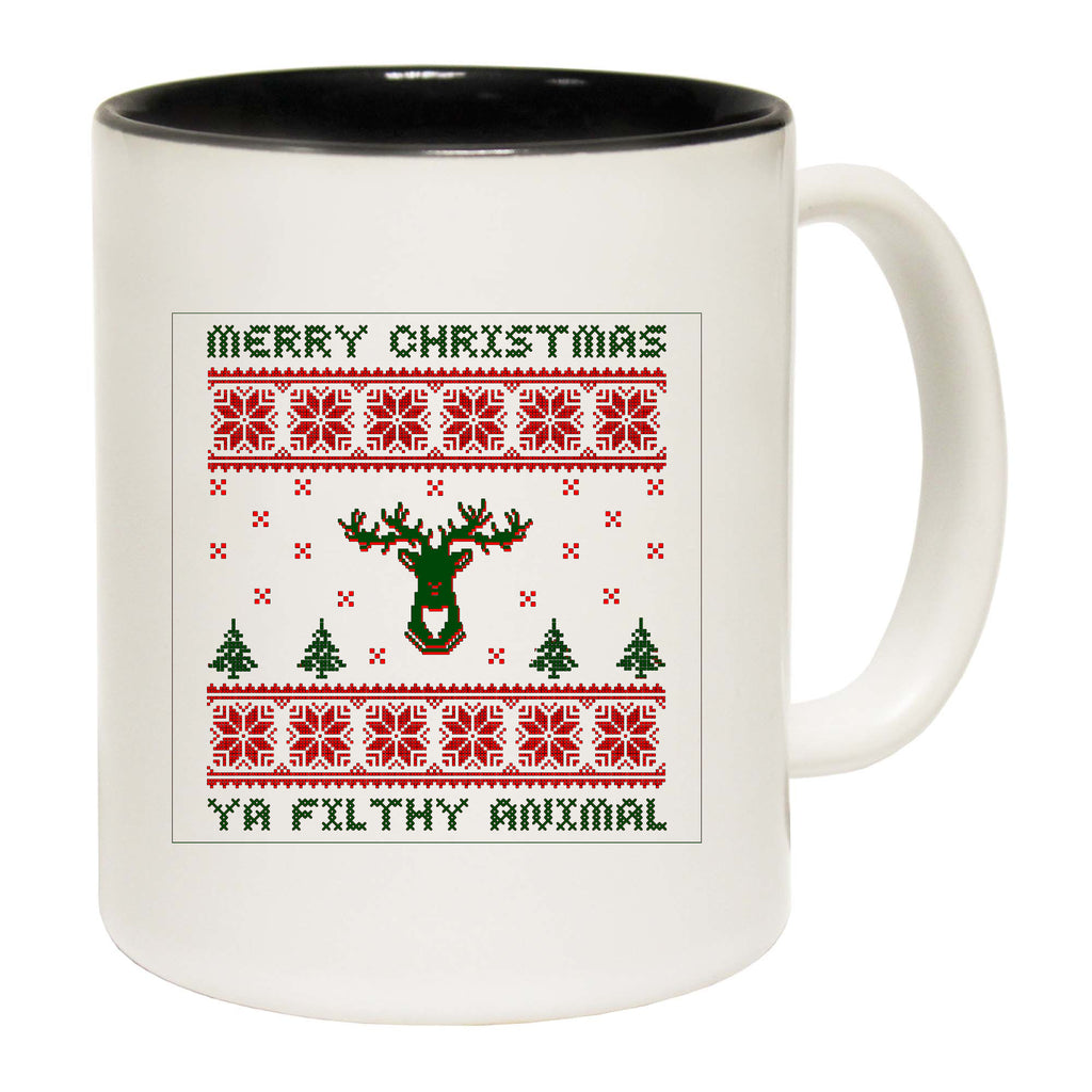 Merry Christmas Ya Filty Animal Jumper - Funny Coffee Mug