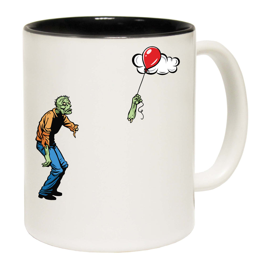 Zombie Balloon Halloween Trick Or Treat - Funny Coffee Mug