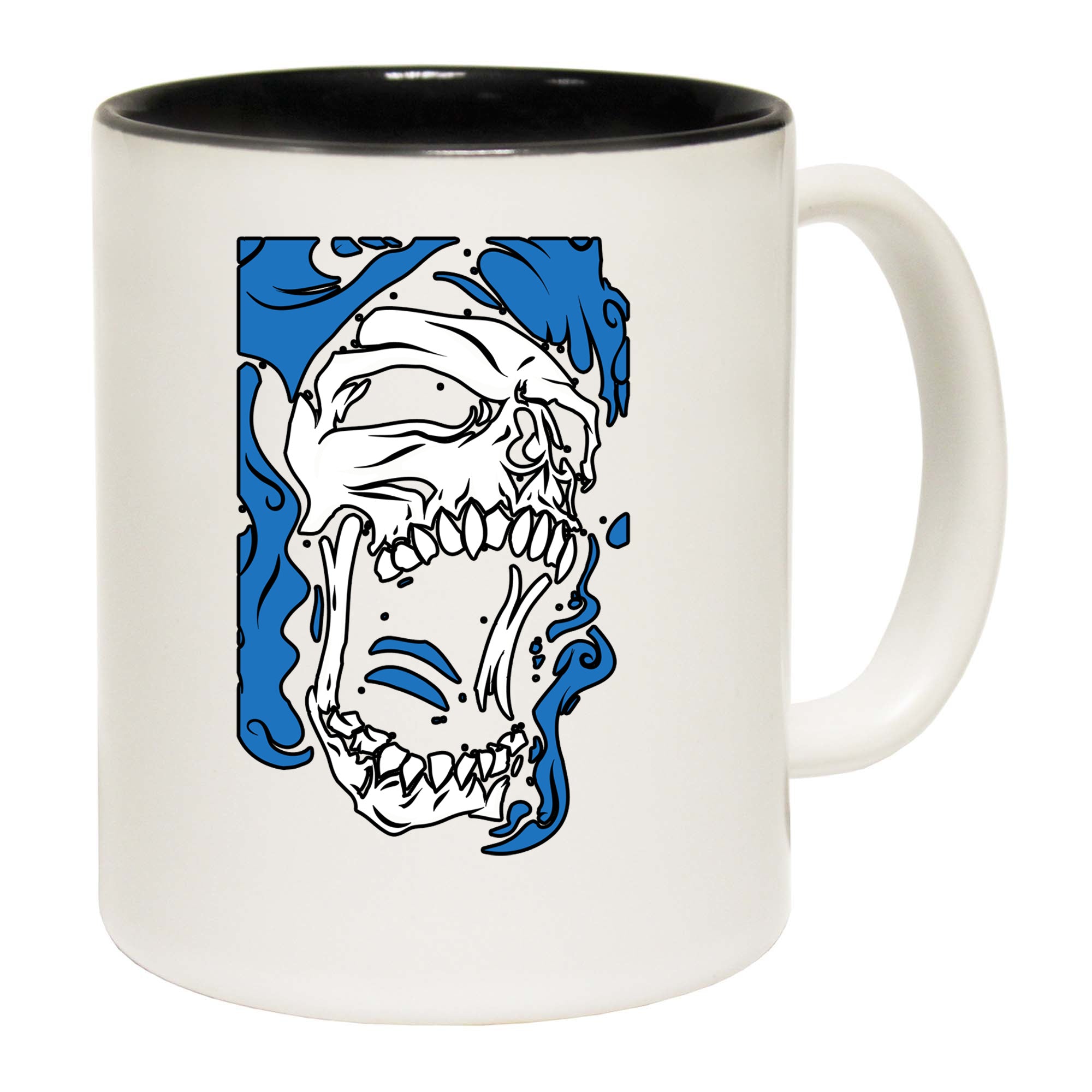 Screaming Skull Face Fashion - Funny Coffee Mug