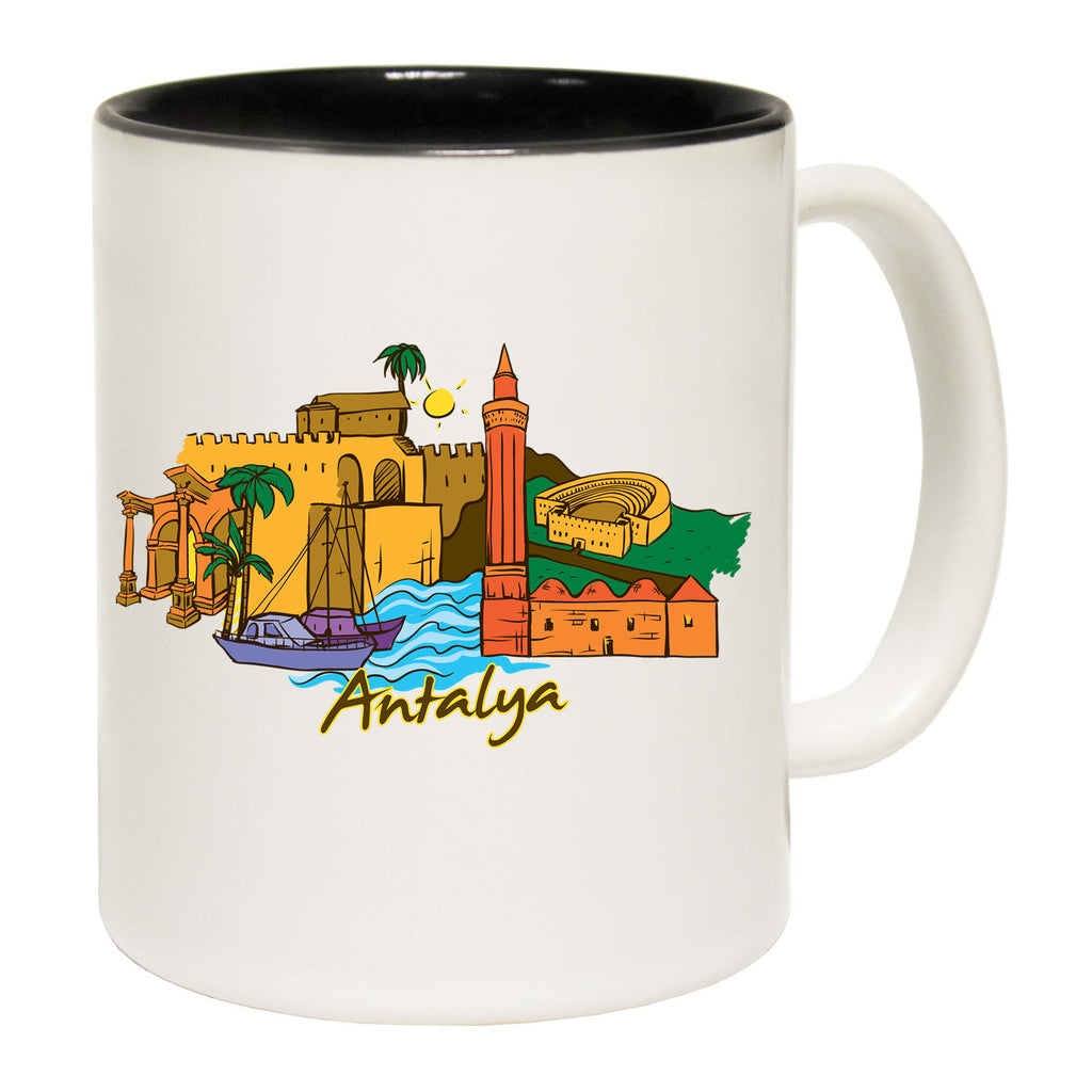Antalya Turkey Country Flag Mediterranean - Funny Coffee Mug