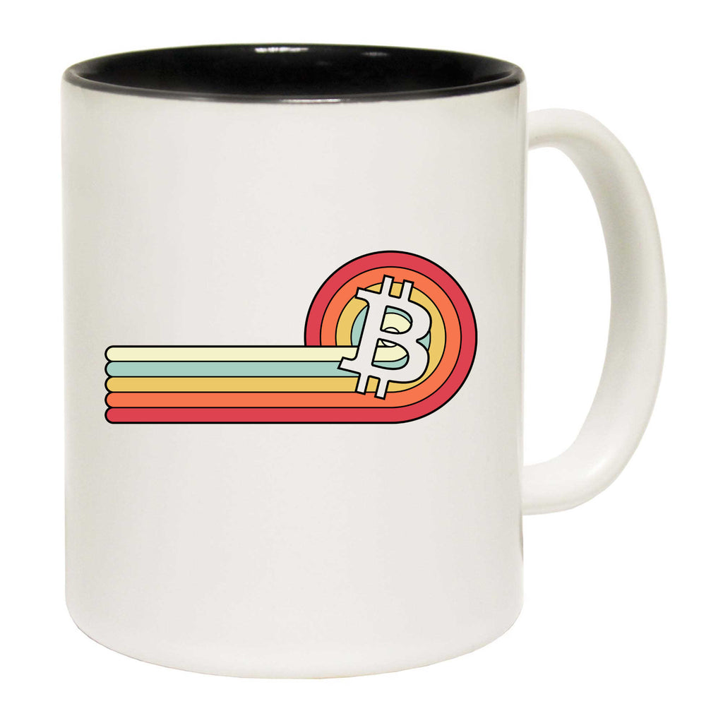Vintage Roll Sunset Bitcoin Currency Retro - Funny Coffee Mug