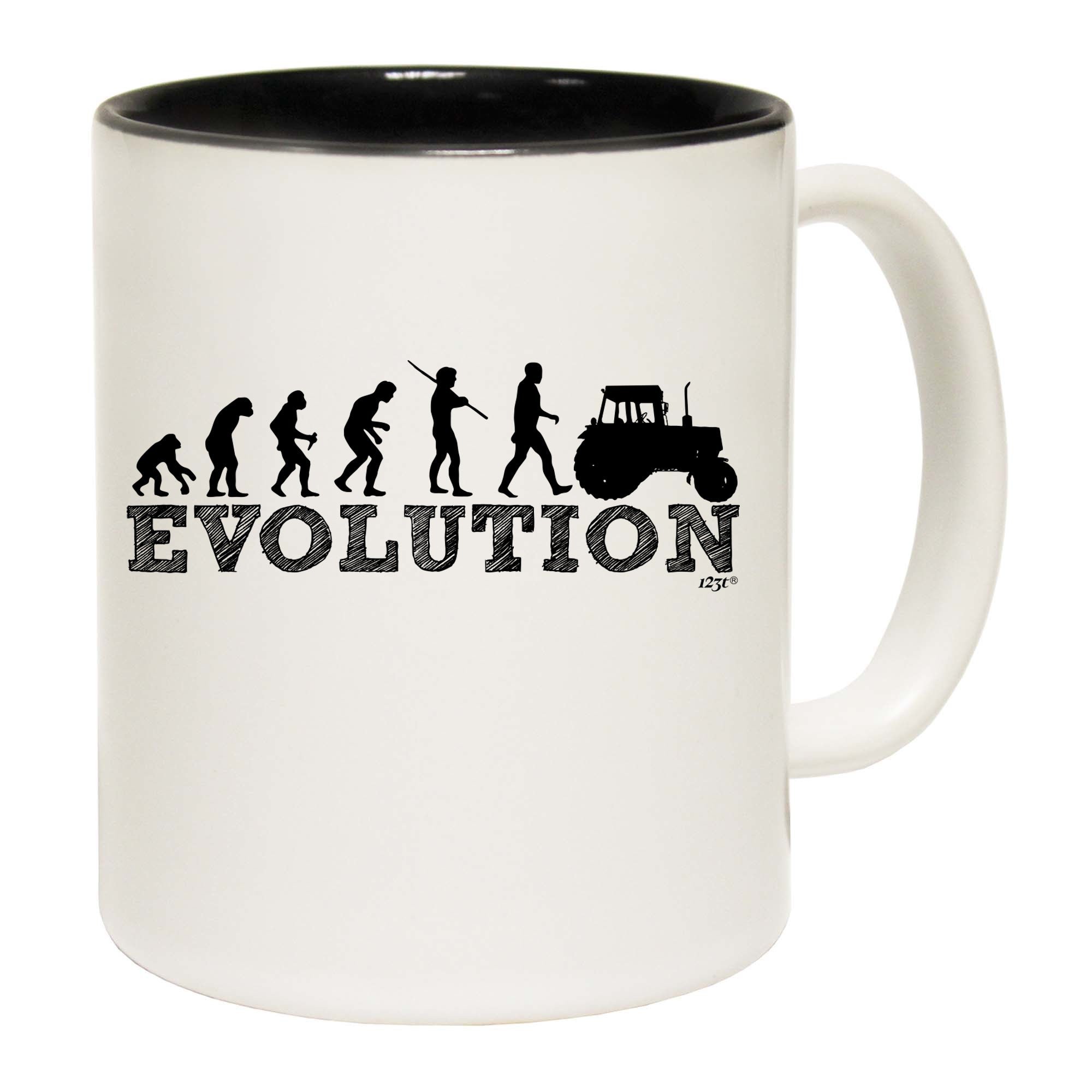 Evolution Tractor - Funny Coffee Mug Cup