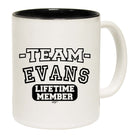 Evans V2 Team Lifetime Member - Funny Coffee Mug Cup