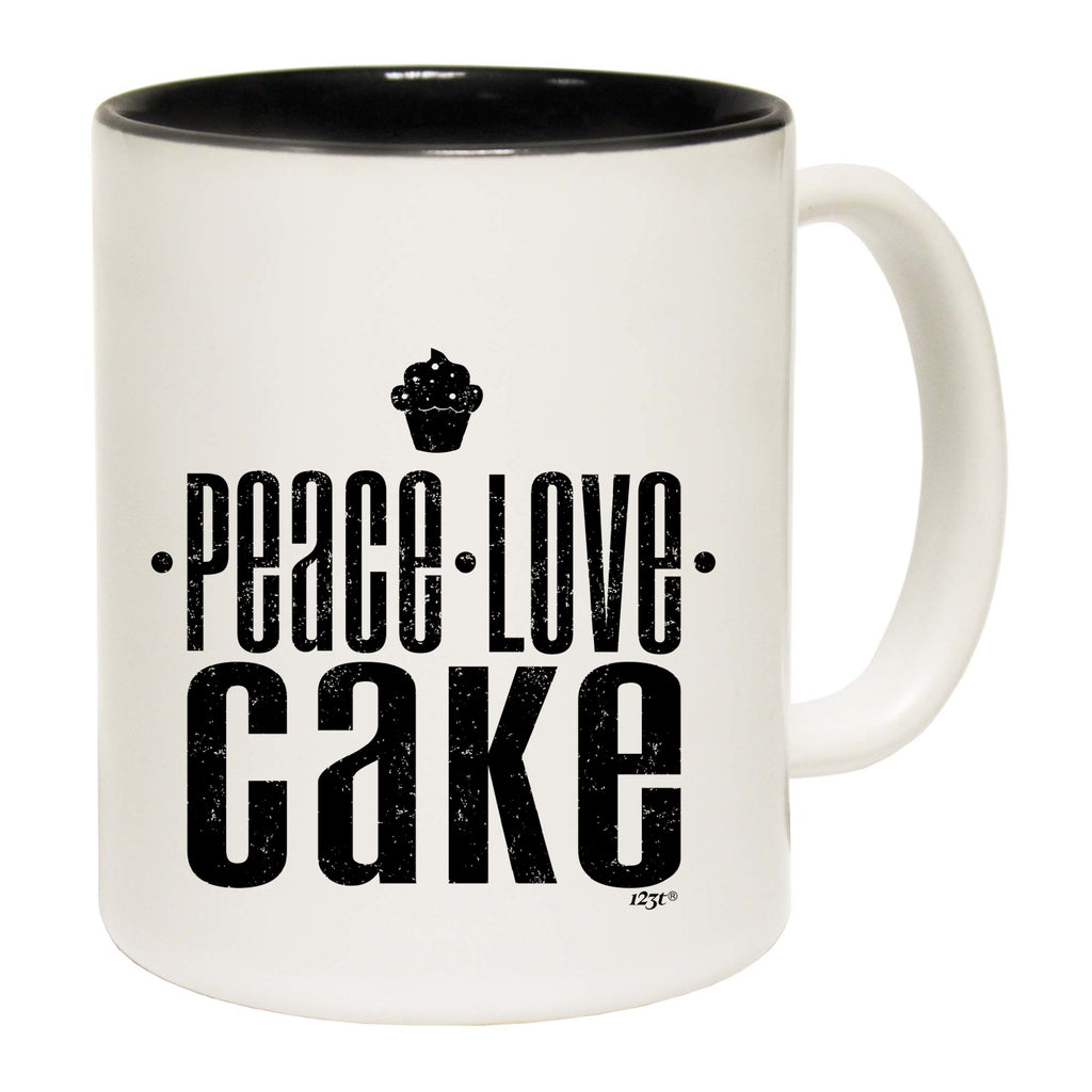 Peace Love Cake - Funny Coffee Mug