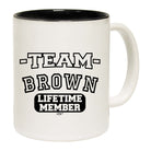 Brown V2 Team Lifetime Member - Funny Coffee Mug Cup