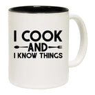 I Cook And I Know Things Chef Cooking - Funny Coffee Mug