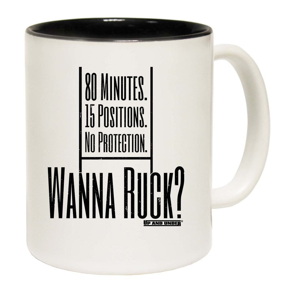 Rugby Wanna Ruck - Funny Coffee Mug