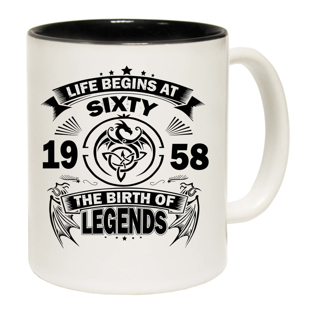 Life Begins At Sixty 60 Age Birthday - Funny Coffee Mug