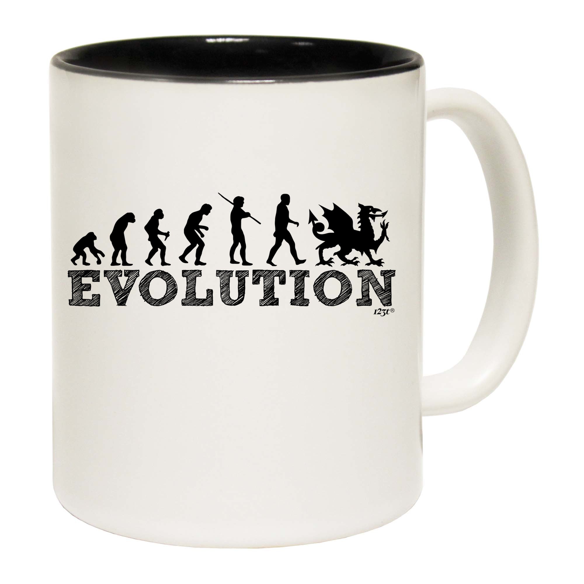 Evolution Welsh - Funny Coffee Mug Cup