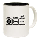 Rltw Eat Sleep Cycle - Funny Coffee Mug