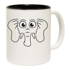 Elephant Animal Face Ani Mates - Funny Coffee Mug Cup