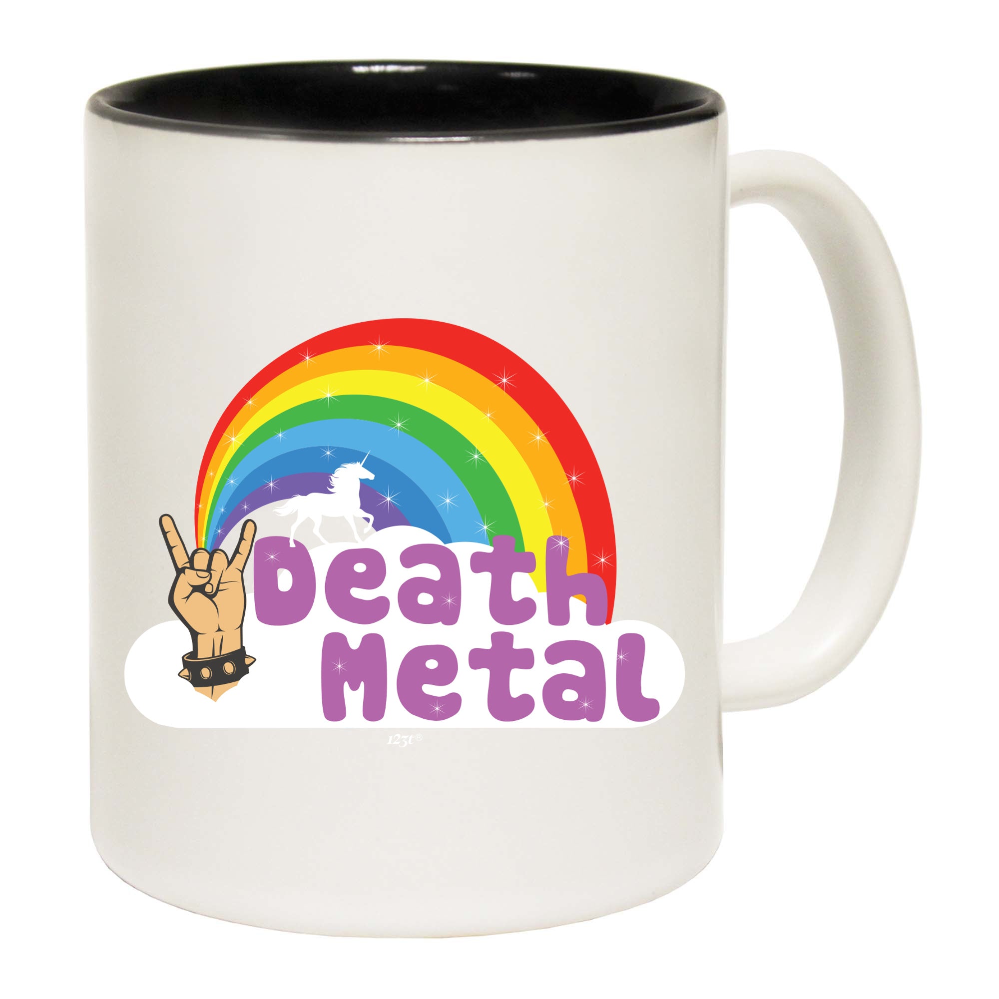 Death Metal Raindow - Funny Coffee Mug Cup