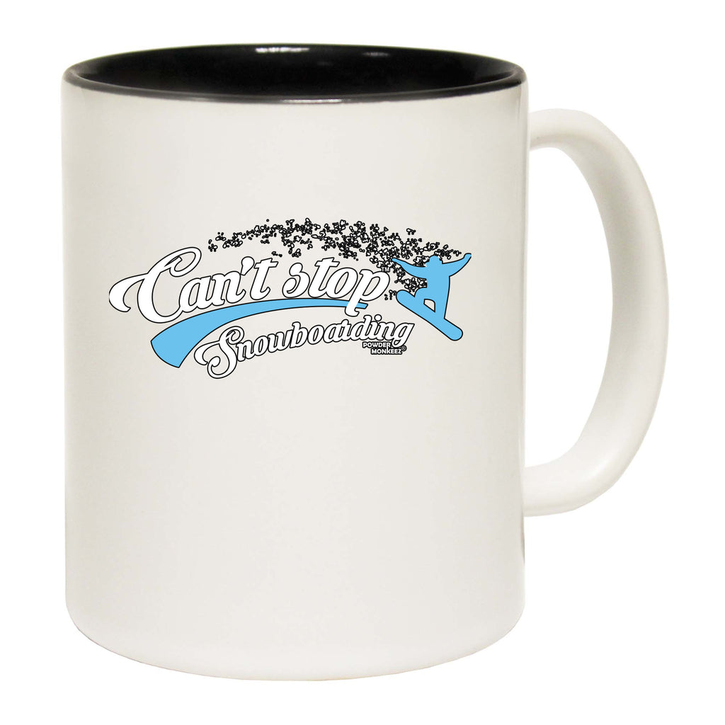 Pm Cant Stop Snowboarding - Funny Coffee Mug
