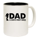 Dad A Sons First Hero - Funny Coffee Mug Cup