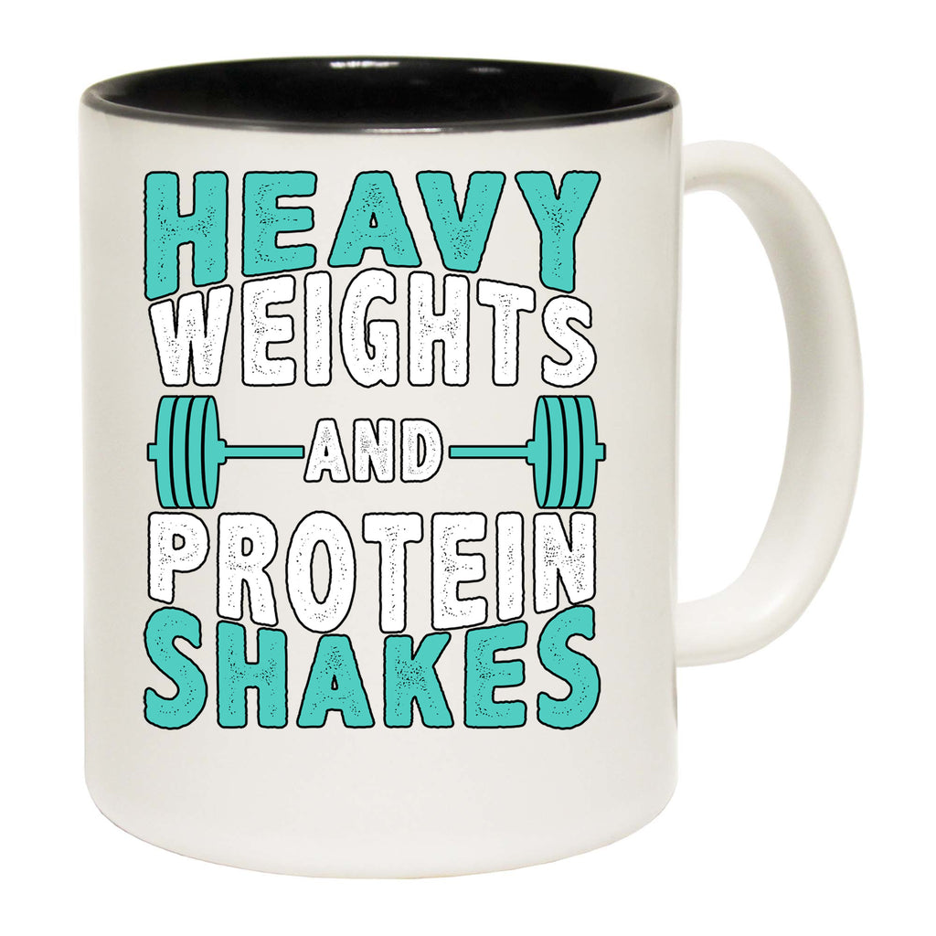 Heavy Weights And Protein Shakes Gym Bodybuilding - Funny Coffee Mug