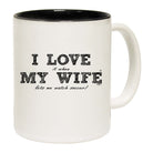 Love It When My Wife Lets Me Watch Soccer - Funny Coffee Mug