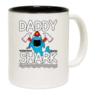Daddy Shark Dad Father Firefighter - Funny Coffee Mug