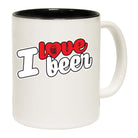 Love Beer Stencil - Funny Coffee Mug