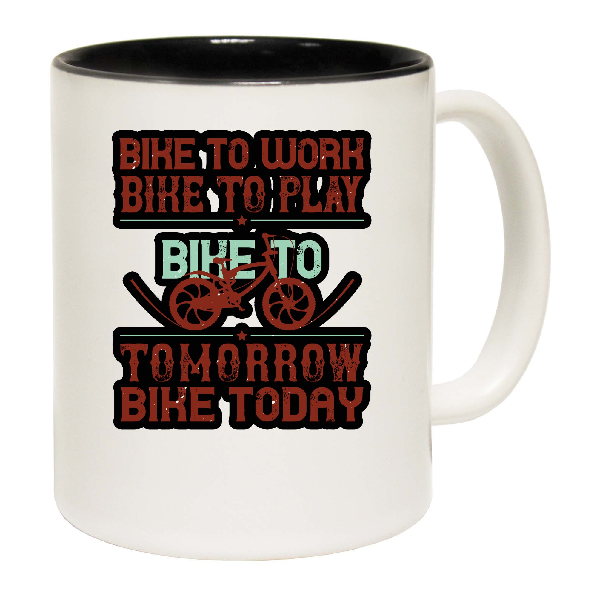 Bike To Work Bike To Play - Funny Coffee Mug