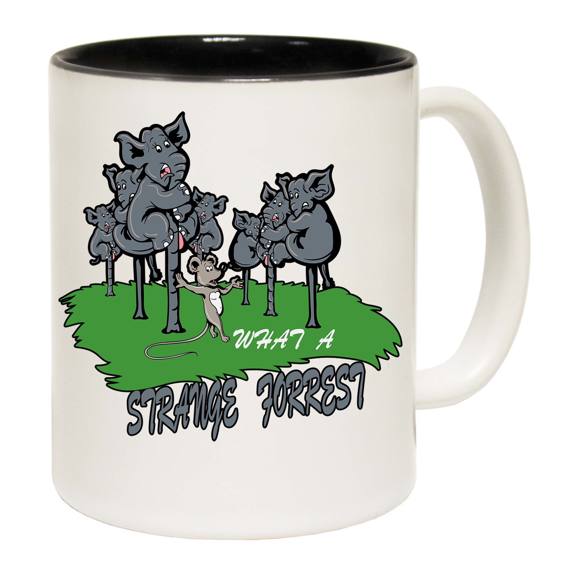 What A Strange Forest Elephant Mouse - Funny Coffee Mug