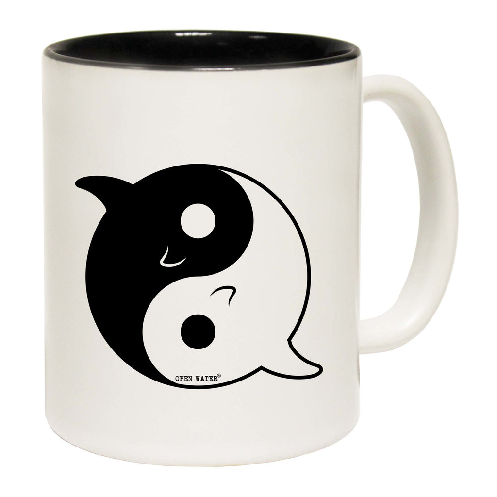 Ow Dolphin Yin Yang - Funny Coffee Mug