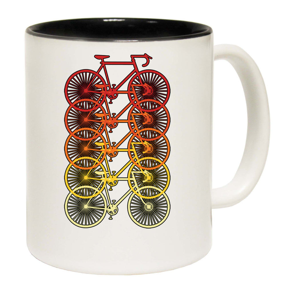 Multicoloured Racer Bikes Cycling Bicycle Bike - Funny Coffee Mug