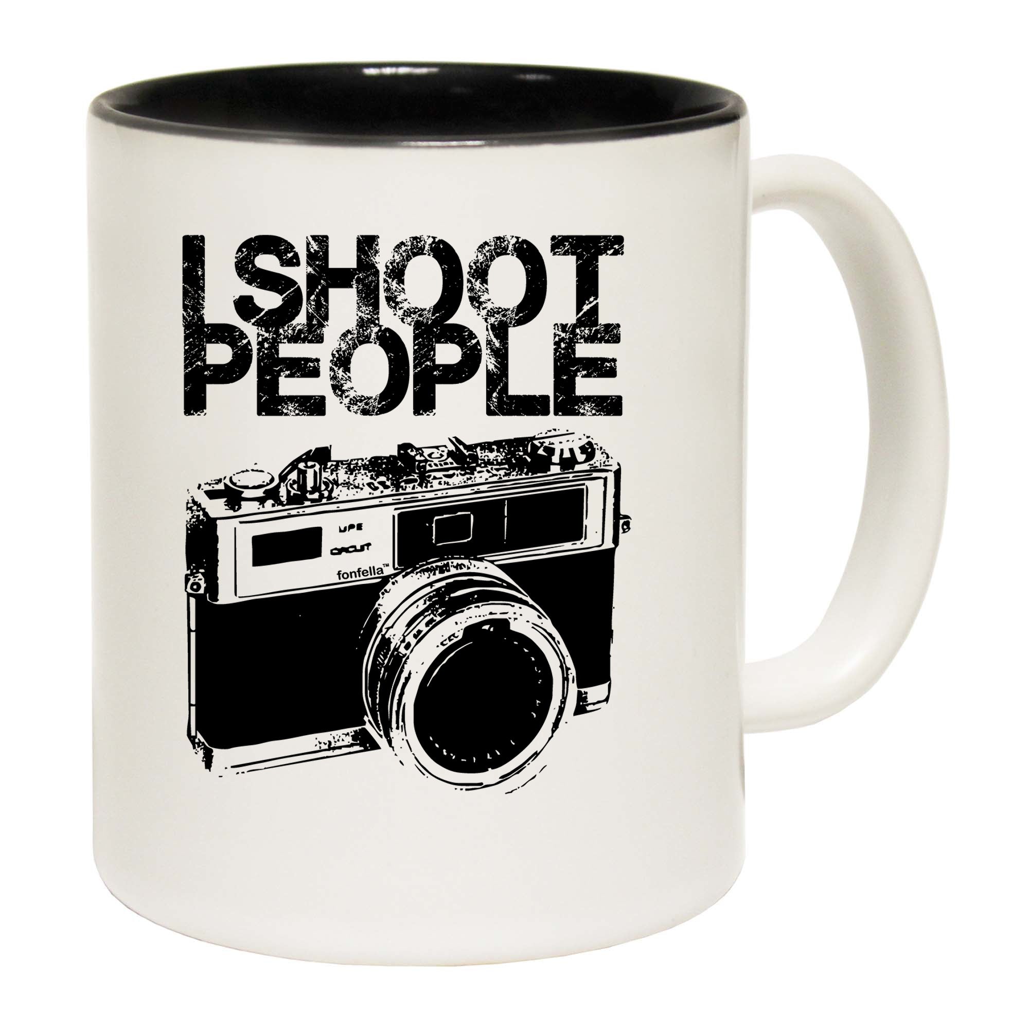 I Shoot People Black - Funny Coffee Mug