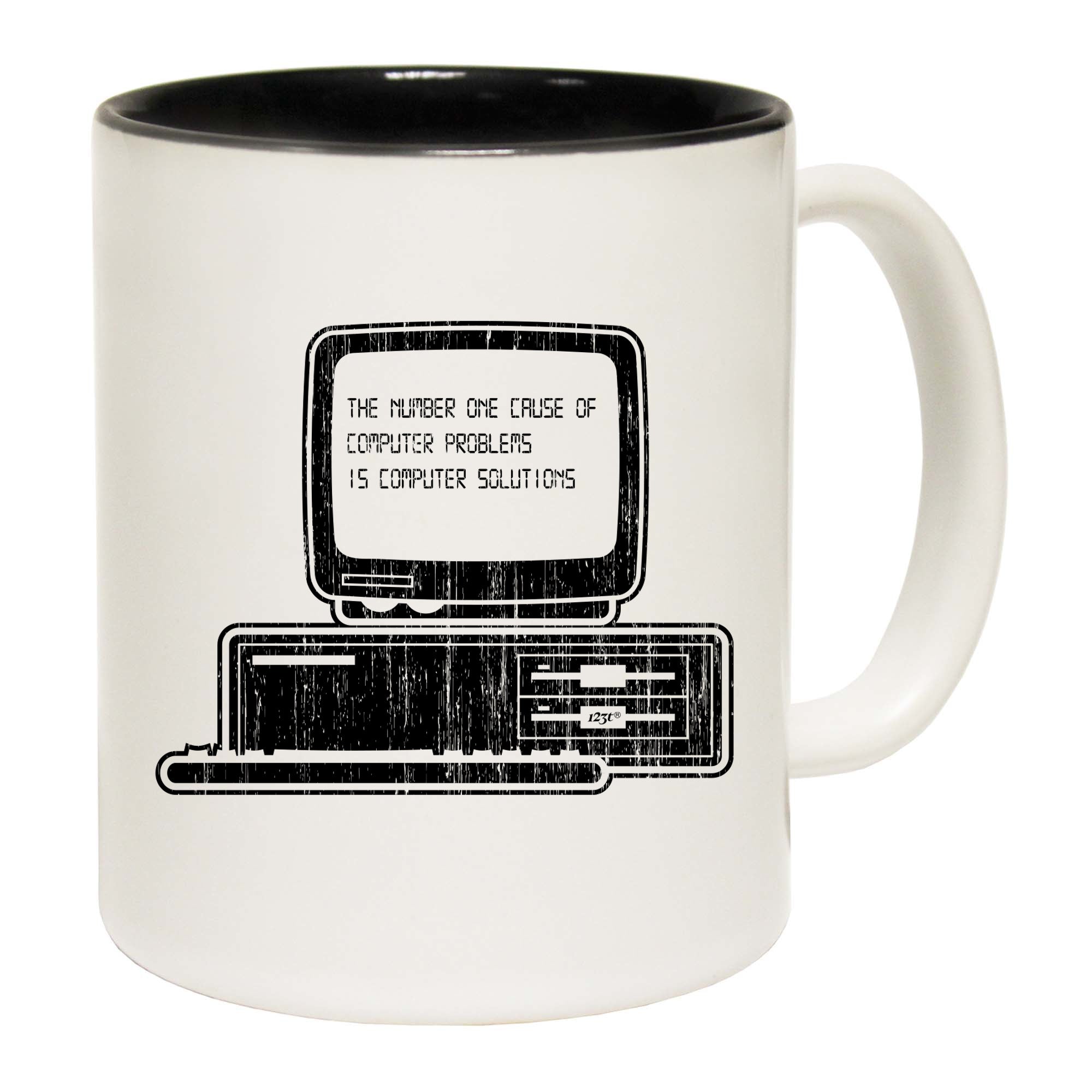 The Number One Cause Of Computer Problems - Funny Coffee Mug