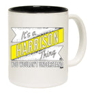 Harrison V2 Surname Thing - Funny Coffee Mug Cup