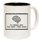 My Brain Has Too Many Tabs Open - Funny Coffee Mug