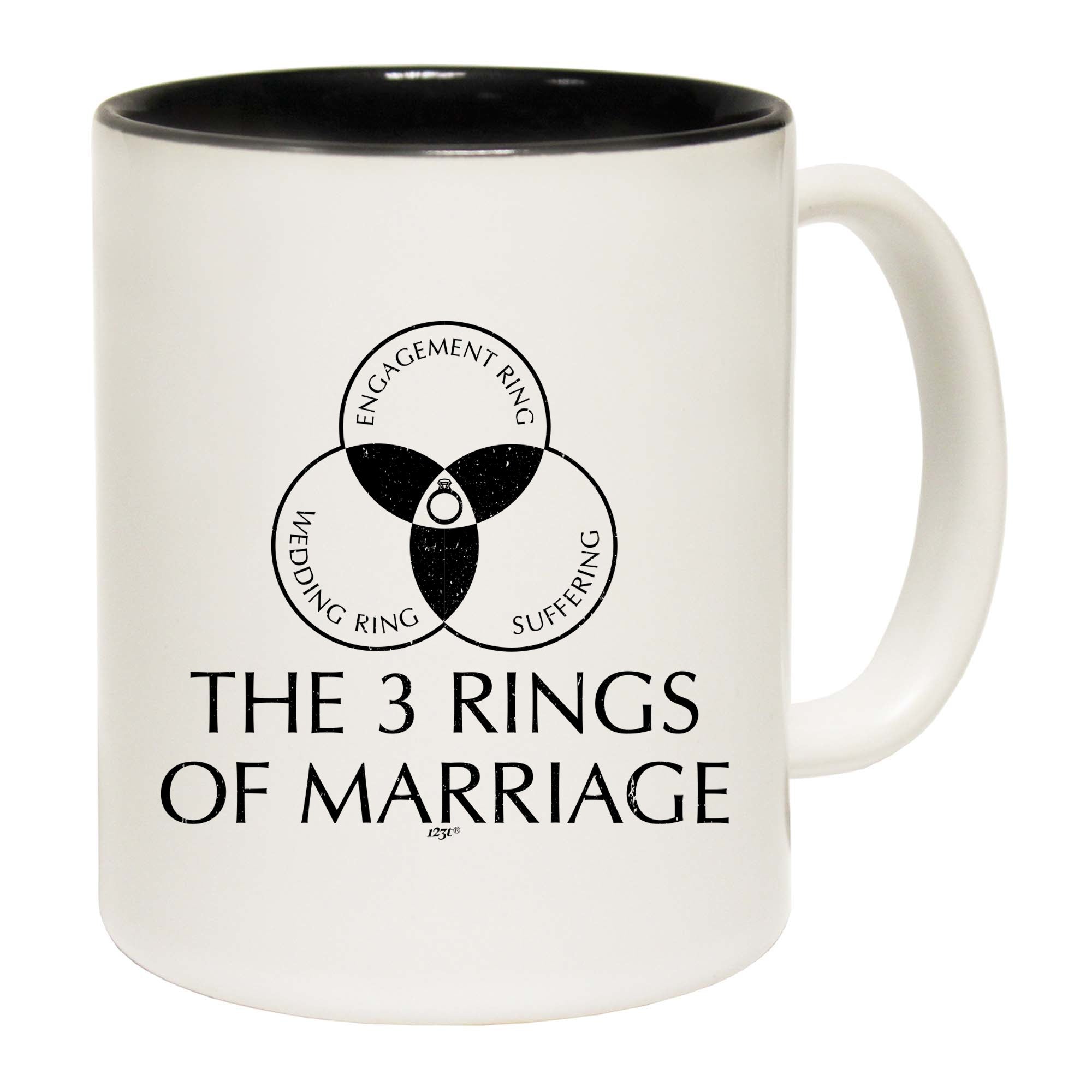 The Three Rings Of Marriage - Funny Coffee Mug