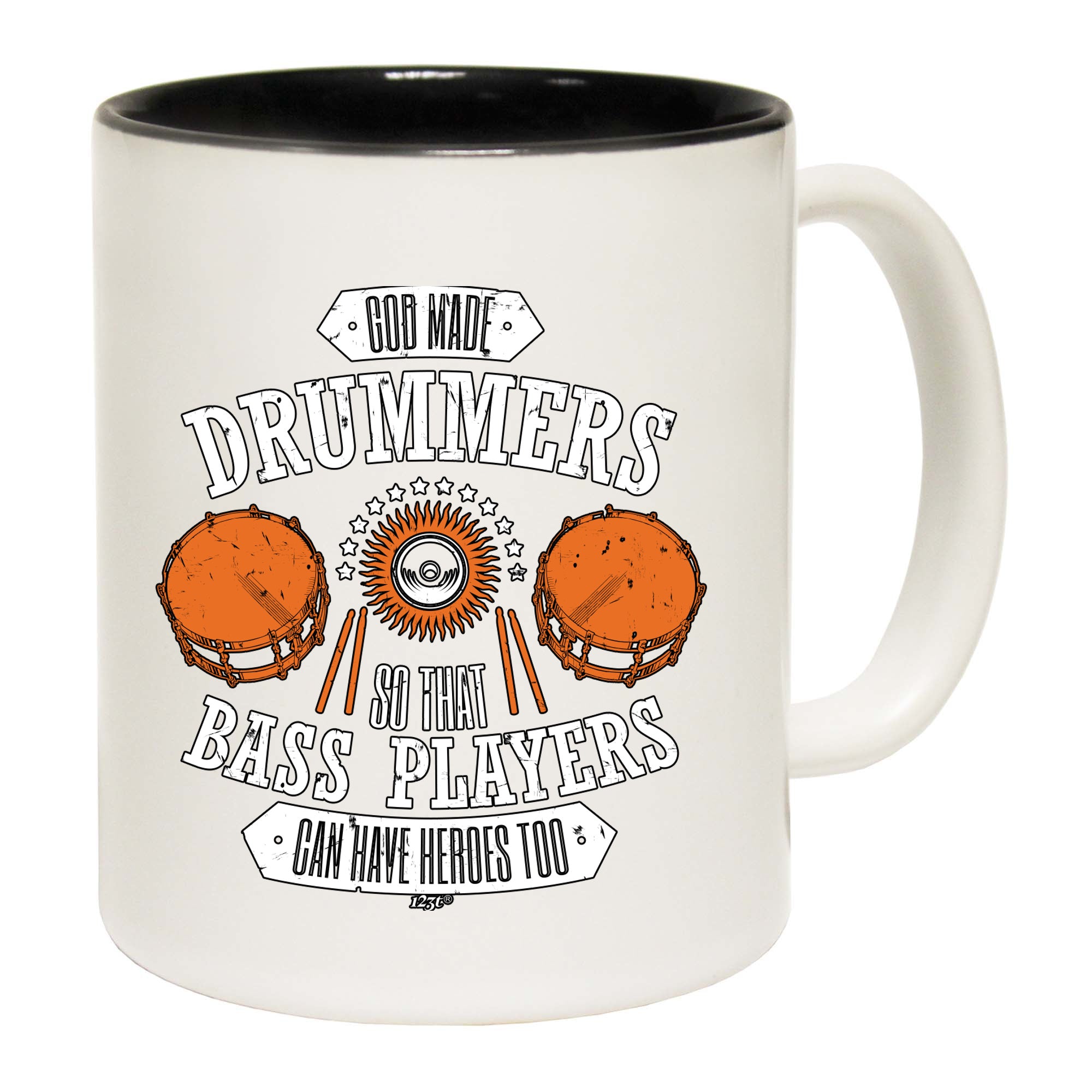 God Made Drummers Drums Music - Funny Coffee Mug Cup