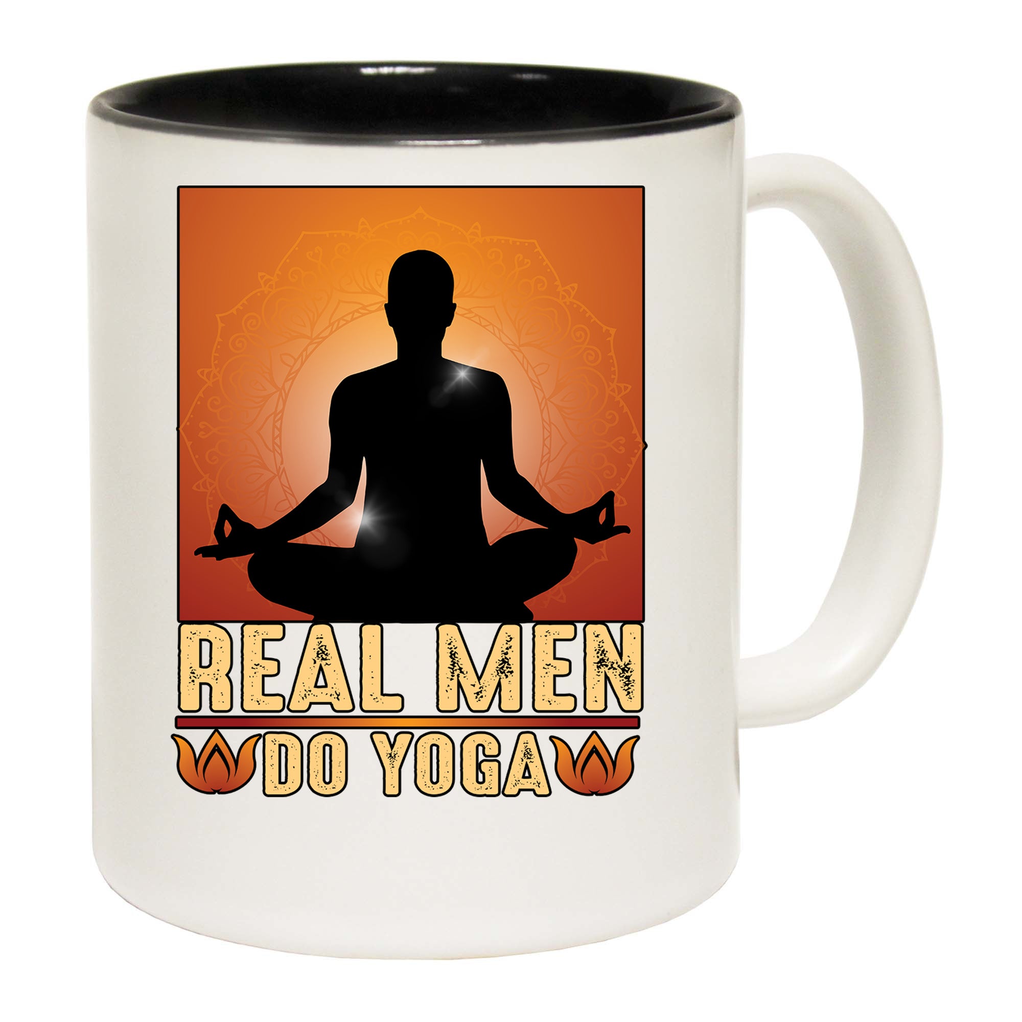 Real Men Do Yoga - Funny Coffee Mug