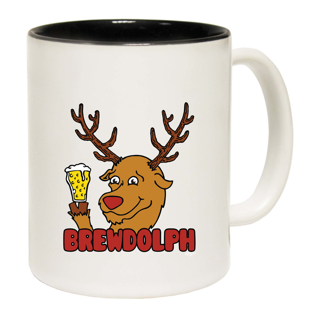 Brewdolph Christmas Beer - Funny Coffee Mug