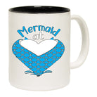 Mermaid At Heart - Funny Coffee Mug